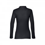 THC BERN WOMEN. Women's long sleeve polo shirt - Black