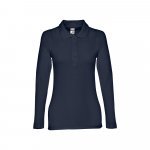 THC BERN WOMEN. Women's long sleeve polo shirt - Blue