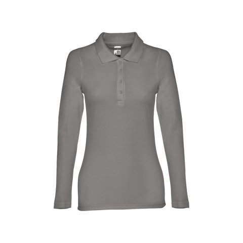 THC BERN WOMEN. Women's long sleeve polo shirt - Grey