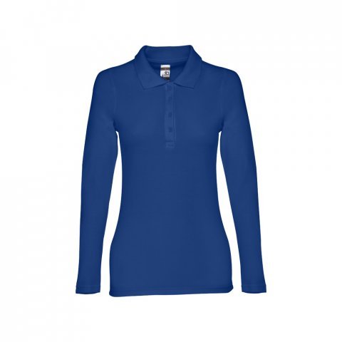 THC BERN WOMEN. Women's long sleeve polo shirt - Royal blue