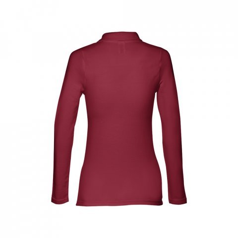 THC BERN WOMEN. Women's long sleeve polo shirt - Burgundy