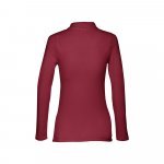THC BERN WOMEN. Women's long sleeve polo shirt - Burgundy