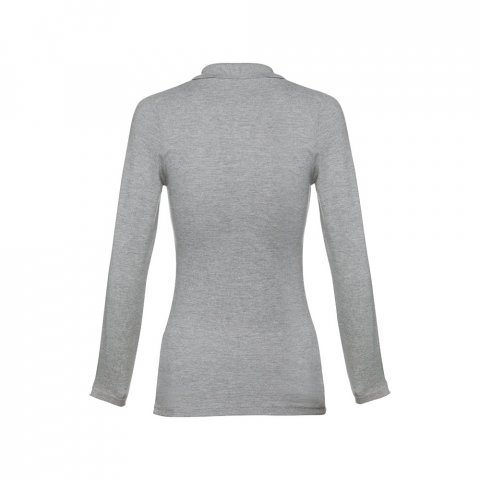THC BERN WOMEN. Women's long sleeve polo shirt - Heather light grey