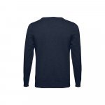THC MILAN. Pullover da uomo con scollo a V in cotone e poliammide - Blu scuro