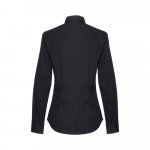 THC PARIS WOMEN. Lang&auml;rmeliges Popeline-Hemd f&uuml;r Damen - Schwarz
