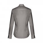 THC PARIS WOMEN. Lang&auml;rmeliges Popeline-Hemd f&uuml;r Damen - Grau