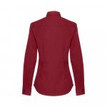 THC PARIS WOMEN. Lang&auml;rmeliges Popeline-Hemd f&uuml;r Damen - Burgunder