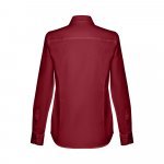 THC TOKYO WOMEN. Oxford overhemd met lange mouwen voor dames - Bordeaux rood