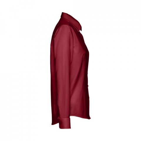 THC TOKYO WOMEN. Oxford overhemd met lange mouwen voor dames - Bordeaux rood