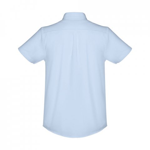 THC LONDON. Herenhemd met korte mouwen - Licht blauw