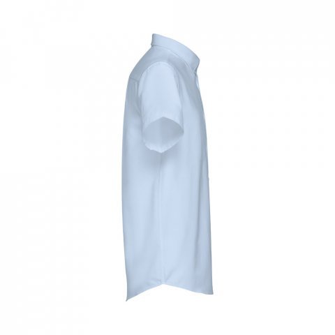 THC LONDON. Herenhemd met korte mouwen - Licht blauw