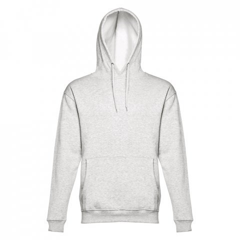 THC PHOENIX. Felpa (unisex) con cappuccio in cotone e poliestere - Bianco m&eacute;lange