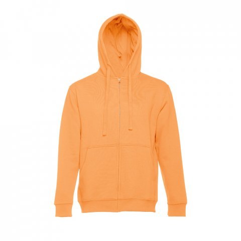 THC AMSTERDAM. Felpa da uomo in cotone e poliestere - Arancione corallo