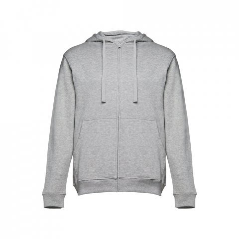 THC AMSTERDAM. Felpa da uomo in cotone e poliestere - Grigio chiaro m&eacute;lange