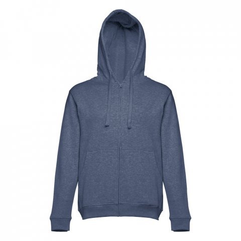 THC AMSTERDAM. Felpa da uomo in cotone e poliestere - Blu m&eacute;lange