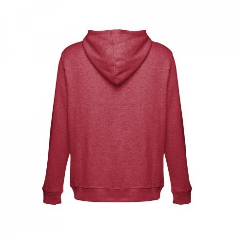 THC AMSTERDAM. Felpa da uomo in cotone e poliestere - Rosso m&eacute;lange