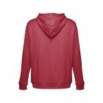 THC AMSTERDAM. Felpa da uomo in cotone e poliestere - Rosso m&eacute;lange