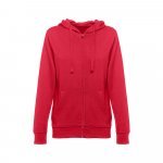 THC AMSTERDAM WOMEN. Sweatshirt para senhora em algod&atilde;o e poli&eacute;ster - Vermelho