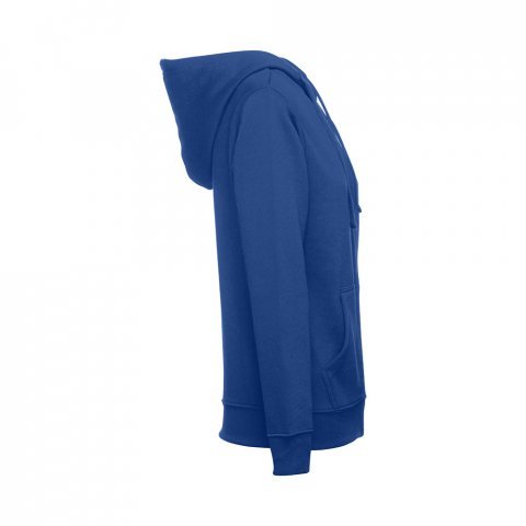 THC AMSTERDAM WOMEN. Sweatshirt para senhora em algod&atilde;o e poli&eacute;ster - Azul royal