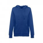 THC AMSTERDAM WOMEN. Sweatshirt para senhora em algod&atilde;o e poli&eacute;ster - Azul royal