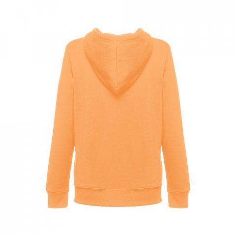THC AMSTERDAM WOMEN. Sweatshirt para senhora em algod&atilde;o e poli&eacute;ster - Laranja coral