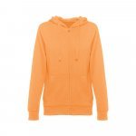 THC AMSTERDAM WOMEN. Sweatshirt para senhora em algod&atilde;o e poli&eacute;ster - Laranja coral