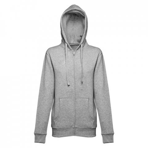 THC AMSTERDAM WOMEN. Sweatshirt para senhora em algod&atilde;o e poli&eacute;ster - Cinzento claro matizado