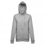 THC AMSTERDAM WOMEN. Sweatshirt para senhora em algod&atilde;o e poli&eacute;ster - Cinzento claro matizado