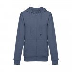 THC AMSTERDAM WOMEN. Sweatshirt para senhora em algod&atilde;o e poli&eacute;ster - Azul matizado