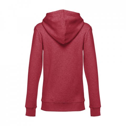 THC AMSTERDAM WOMEN. Sweatshirt para senhora em algod&atilde;o e poli&eacute;ster - Vermelho matizado