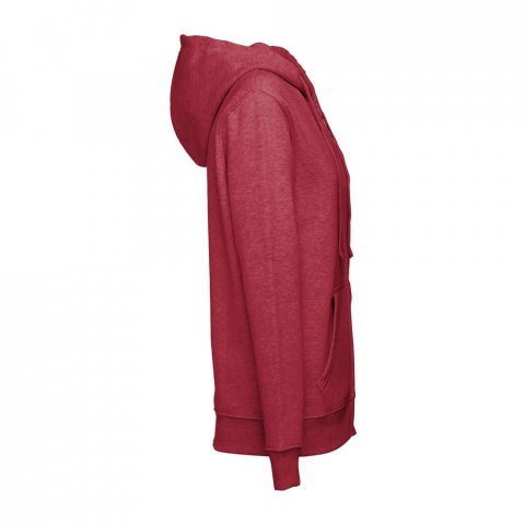 THC AMSTERDAM WOMEN. Sweatshirt para senhora em algod&atilde;o e poli&eacute;ster - Vermelho matizado