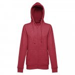 THC AMSTERDAM WOMEN. Sweatshirt para senhora em algod&atilde;o e poli&eacute;ster - Vermelho matizado