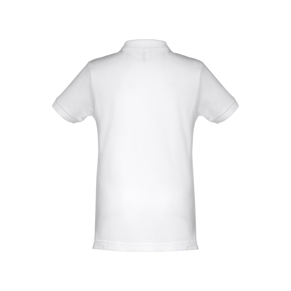 THC ADAM KIDS WH. Polo a maniche corte per bambini (unisex). colore bianco