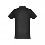 THC ADAM KIDS. Polo para crian&ccedil;a (unissexo) de manga curta em algod&atilde;o - Preto