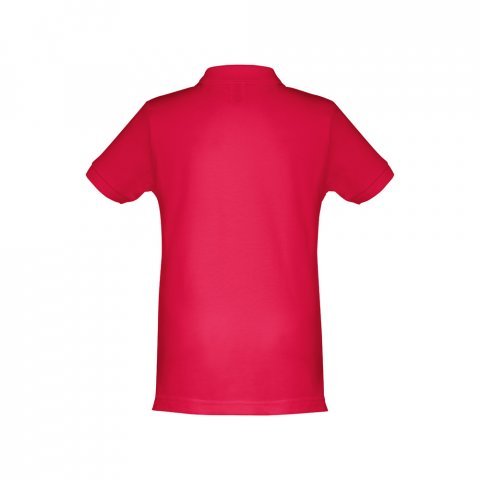 THC ADAM KIDS. Polo para crian&ccedil;a (unissexo) de manga curta em algod&atilde;o - Vermelho