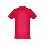 THC ADAM KIDS. Polo para crian&ccedil;a (unissexo) de manga curta em algod&atilde;o - Vermelho