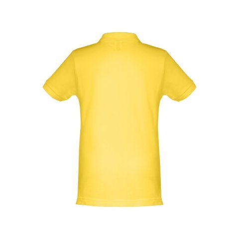 THC ADAM KIDS. Polo para crian&ccedil;a (unissexo) de manga curta em algod&atilde;o - Amarelo