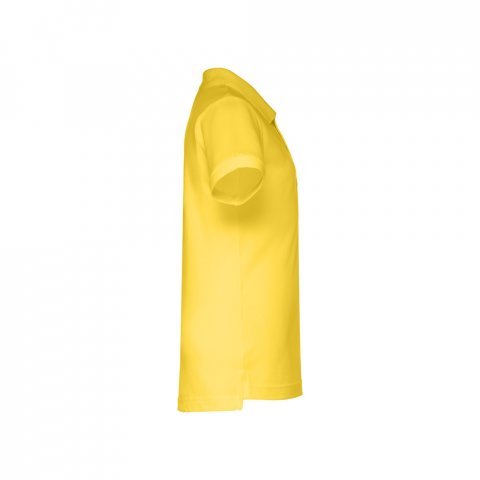 THC ADAM KIDS. Polo para crian&ccedil;a (unissexo) de manga curta em algod&atilde;o - Amarelo