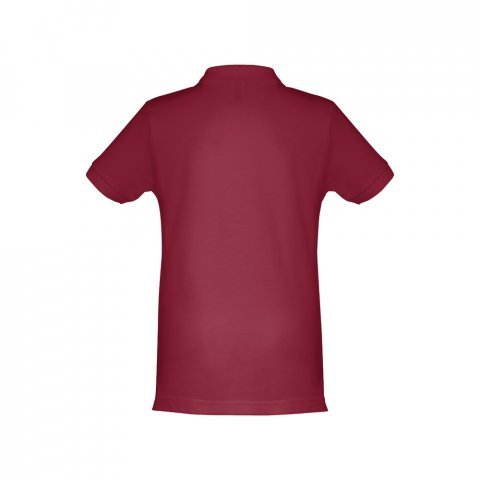 THC ADAM KIDS. Polo para crian&ccedil;a (unissexo) de manga curta em algod&atilde;o - Bordeaux