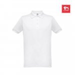 THC BERLIN WH. Polo &agrave; manches courtes pour homme. Couleur blanche
