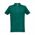 THC BERLIN. Polo de manga curta para homem - Verde escuro