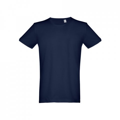 THC SAN MARINO. P&aacute;nsk&eacute; tričko s kr&aacute;tk&yacute;m ruk&aacute;vem z česan&eacute; bavlny - Modr&aacute;