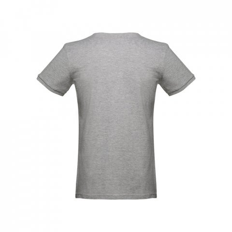 THC SAN MARINO. P&aacute;nsk&eacute; tričko s kr&aacute;tk&yacute;m ruk&aacute;vem z česan&eacute; bavlny - Světle &scaron;ed&aacute;