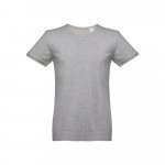 THC SAN MARINO. P&aacute;nsk&eacute; tričko s kr&aacute;tk&yacute;m ruk&aacute;vem z česan&eacute; bavlny - Světle &scaron;ed&aacute;