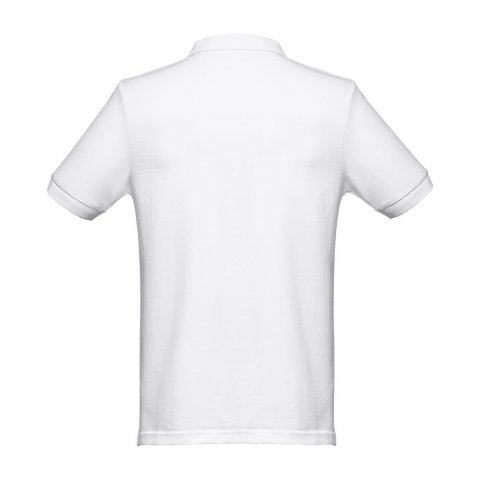 THC MONACO WH. Kurzarm-Poloshirt f&uuml;r Herren aus kardierter Baumwolle - Wei&szlig;