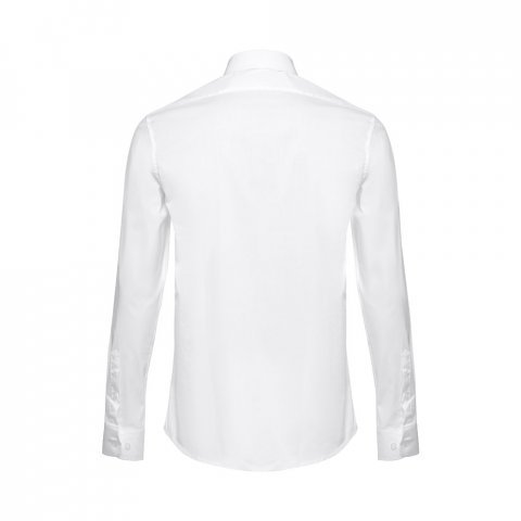 THC PARIS WH. Camisa popelina de manga comprida para homem. Cor branca - Branco