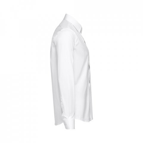 THC PARIS WH. Camisa popelina de manga comprida para homem. Cor branca - Branco
