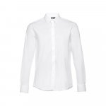 THC PARIS WH. Camisa popelina de manga comprida para homem. Cor branca - Branco