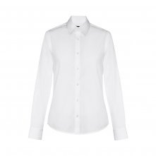 THC PARIS WOMEN WH. D&aacute;mska ko&scaron;eľa s dlh&yacute;m ruk&aacute;vom poplin. Biela farba