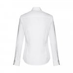 THC PARIS WOMEN WH. Popeline overhemd met lange mouwen voor dames. Witte kleur - Wit